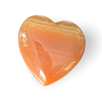 Hjerte i orange Aventurin 3 cm